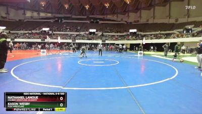 National 6-8 100 Quarterfinal - Kason Wesby, Flex Wrestling vs Nathaniel Lanoue, Caliber Wrestling Academy