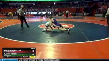 1A 120 lbs Cons. Round 3 - Holden Brazelton, St. Joseph (Ogden) vs Calvin Miller, Shelbyville