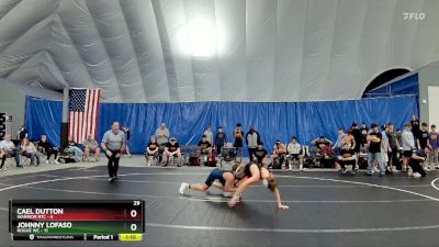 120 lbs Round 1 (8 Team) - Cael Dutton, Warrior RTC vs Johnny Lofaso, Rogue WC