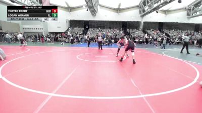 140-J lbs Consolation - Thayer Ebert, Northampton vs Logan Weaver, F.L.O.W.