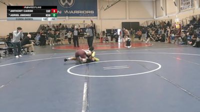 157 lbs Consolation - Anthony Caisse, East Lyme/Norwich Tech vs Abriel Jimenez, New Canaan