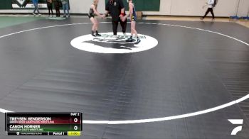 85 lbs 2nd Place Match - Treysen Henderson, Green River Grapplers Wrestling vs Canon Horner, Natrona Colts Wrestling