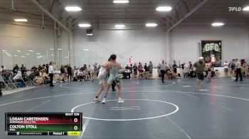 125 lbs Cons. Round 3 - Colton Stoll, KWA vs Logan Carstensen, Barbarian Bulls WC