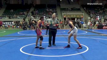 110 lbs Consi Of 8 #2 - Allie Etter, Lady Outlaw Wrestling Academy vs Lydia Suniga, HURRICANE WRESTLING ACADEMY