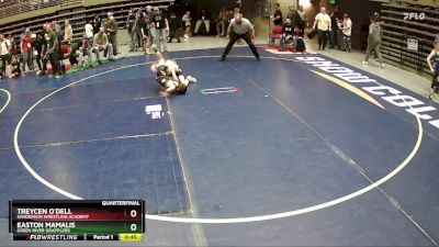 75 lbs Quarterfinal - Easton Mamalis, Green River Grapplers vs Treycen O`Dell, Sanderson Wrestling Academy