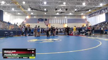 145 lbs Quarterfinal - Braelie Goss, Ocean Springs vs Promise Parlet, St. Martin High School Girls