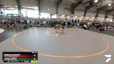 113 lbs Semifinal - Daison Glasgow, Amped Wrestling Club vs Isaiah Cantu, Rock Wrestling Club