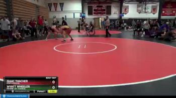 195 lbs 5th Place Match - Isaac Thacher, Fort Madison vs Wyatt Wheeler, Prairie City Monroe