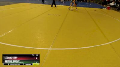 100 lbs Cons. Round 3 - Logan Leiter, Watertown-Mayer vs Dominic Scully, STMA (St. Michael/Albertville)