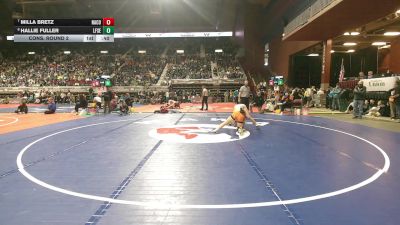 140 lbs Cons. Round 2 - Milla Bretz, Natrona County vs Hallie Fuller, Lingle-Ft. Laramie/Southeast