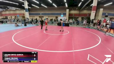 106 lbs Cons. Semi - Julian Ortiz-Garcia, Texas vs Tobias Gilman, Texans Wrestling Club