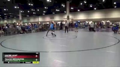 138 lbs Round 2 (10 Team) - Jakobe Hunt, Franklin Blue vs Travon Broughton, Youth Impact Center