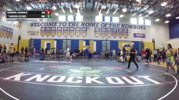 190 lbs Round 2 - Hazuki Sykes, Mayhem Wrestling Club vs Gabriel Daniels, Camden County Outsiders