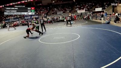D 2 190 lbs Cons. Semi - Cruz LeBlanc, Belle Chasse vs Tahj Turner, Archbishop Shaw