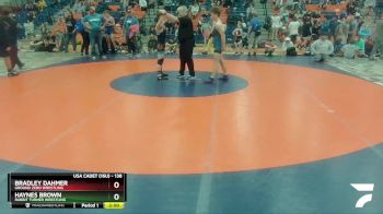 138 lbs Cons. Round 1 - Bradley Dahmer, Ground Zero Wrestling vs Haynes Brown, Rabbit Turner Wrestling