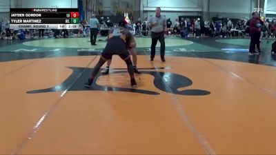 174 lbs Champ. Round 1 - Tyler Martinez, Bellarmine vs Jayden Gordon, LOURDES UNIV