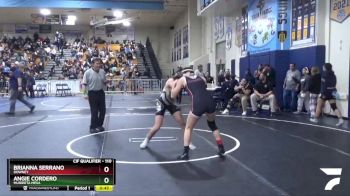 110 lbs Cons. Round 2 - Brianna Serrano, Downey vs Angie Cordero, Murrieta Mesa