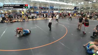 138 lbs Champ. Round 2 - Xavier Pheuk, Unattached vs Marcus Beach Larrieu, Unattached