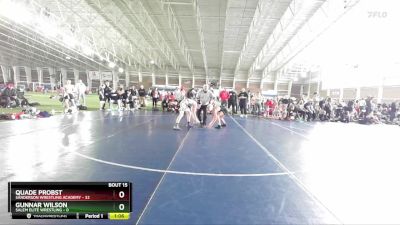 110 lbs Quarters & Wb (16 Team) - Gunnar Wilson, Salem Elite Wrestling vs Quade Probst, Sanderson Wrestling Academy