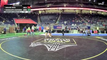Girls-190 lbs Cons. Round 2 - Guadalupe Chaparro, Wayne Memorial H.s. Girls vs Analize Tapia, Lowell Hs Girls