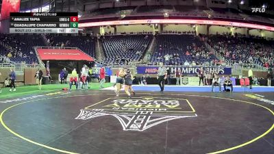 Girls-190 lbs Cons. Round 2 - Guadalupe Chaparro, Wayne Memorial H.s. Girls vs Analize Tapia, Lowell Hs Girls