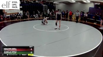 110 lbs. Champ. Round 2 - Adalynn Gsell, Northwest (Cedar Hill) vs Isabelle Apple, Francis Howell North