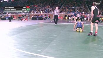 D1-120 lbs Cons. Round 2 - Austin Helwig, Port Huron Northern vs Nico Adamo, Romeo