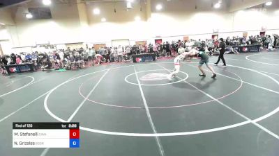 70 kg Rnd Of 128 - Mason Stefanelli, Cavalier Wrestling Club vs Nicholas Grizales, Boone RTC