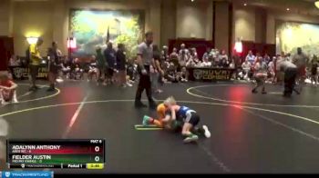 49 lbs Round 4 (6 Team) - Fielder Austin, Mid MO Vikings vs Adalynn Anthony, Ares WC