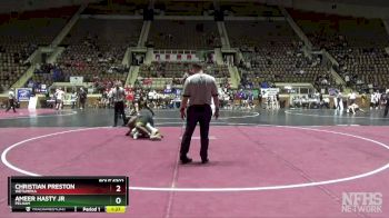 6A 215 lbs Semifinal - Christian Preston, Wetumpka vs Ameer Hasty Jr, Pelham