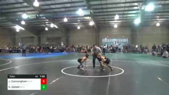 70 lbs Quarterfinal - Jackson Cunnyngham, OK Wrestling Academy vs Kellan Spisok, Sot-c/ The Compound