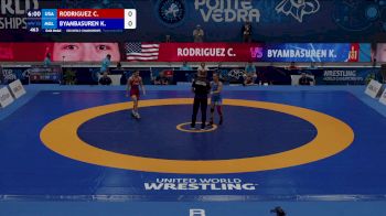 55 kg Finals 1-2 - Cristelle Noelle RODRIGUEZ, United States vs Khaliun Byambasuren, Mongolia