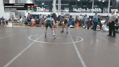 128 lbs Rr Rnd 3 - Brendan Stoutenburg, Journeymen Black - HSC vs Gavin Chunko, Grit Mat Club Red - HSC