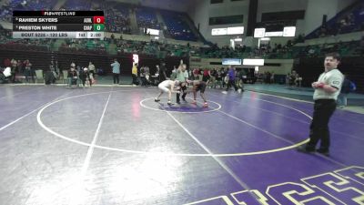 120 lbs Semifinal - Rahiem Skyers, Ashley Ridge vs Preston White, Chapin