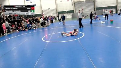 67 lbs Champ. Round 1 - Macson Sudbeck, Battle Creek Brave Elite vs Parker Prinz, West Point Wrestling Club