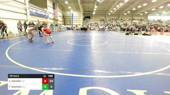 119 lbs Rr Rnd 2 - Jayce Daniels, SEO Wrestling Club vs Taso Kiprislis, Grit Mat Club Red