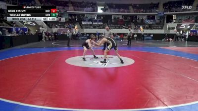 5A 113 lbs Quarterfinal - Skylar Owens, Hayden vs Gage Staton, Scottsboro