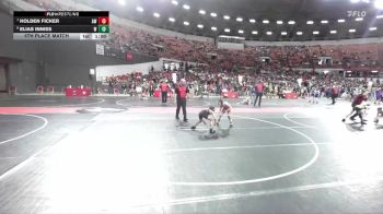 72 lbs 5th Place Match - Holden Ficker, Amery Warriors vs Elias Inniss, Oshkosh West Wild