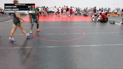 165 lbs Round 2 (6 Team) - Carson Cobb, Bulloch Bandits Wrestling Club vs Donzell Martin, Team Snapdown