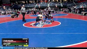 1A-150 lbs Semifinal - Cole Page, East Laurens vs Tyler Nelson, Mt. Pisgah Christian School