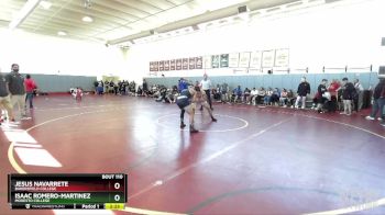 165 lbs Quarterfinal - Isaac Romero-Martinez, Modesto College vs Jesus Navarrete, Bakersfield College