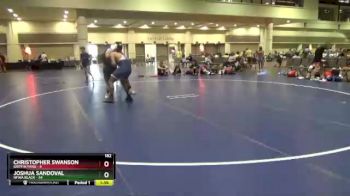 182 lbs Round 2 (10 Team) - Joshua Sandoval, NFWA Black vs Christopher Swanson, Griffin Fang