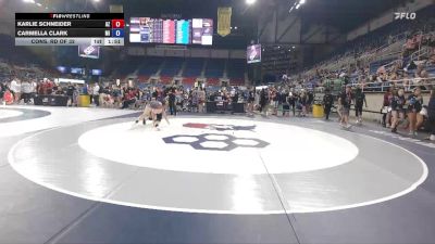 140 lbs Cons. Rd Of 32 - Karlie Schneider, AZ vs Carmella Clark, MI