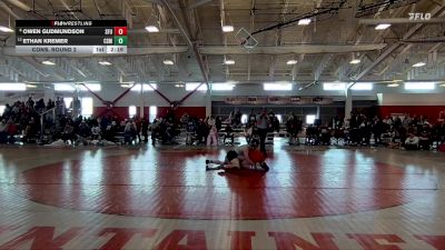 184 lbs Cons. Round 2 - Owen Gudmundson, Simon Fraser (B.C.) vs Ethan Kremer, Colorado School Of Mines