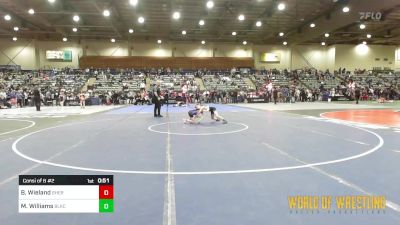 64 lbs Consi Of 8 #2 - Braeden Wieland, Sherman Challengers vs Miller Williams, Blackcat WC