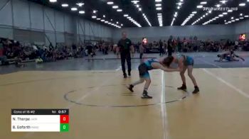 101 lbs Consolation - Noah Thorpe, Jackson County Wrestling vs Brice Goforth, Wagoner Heat