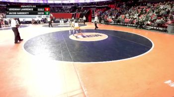 1A 120 lbs Cons. Round 3 - Jacob Hardesty, Canton vs Jeremiah Lawrence, Chicago (De La Salle)