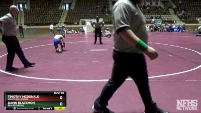 138 lbs Cons. Round 2 - Timothy McDonald, Valley High School vs Davin Blackmon, Beauregard HS