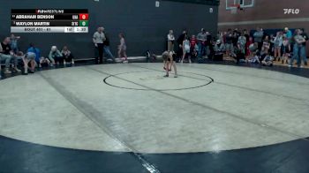 61 lbs Champ. Round 1 - Waylon Martin, Southern Idaho Training Center vs Abraham Benson, Unattached