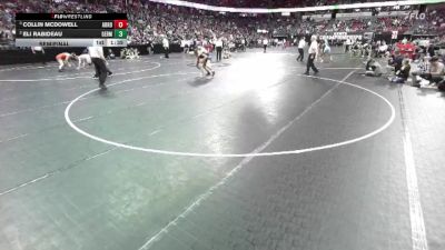 D1-150 lbs Semifinal - Collin McDowell, Arrowhead vs Eli Rabideau, Germantown